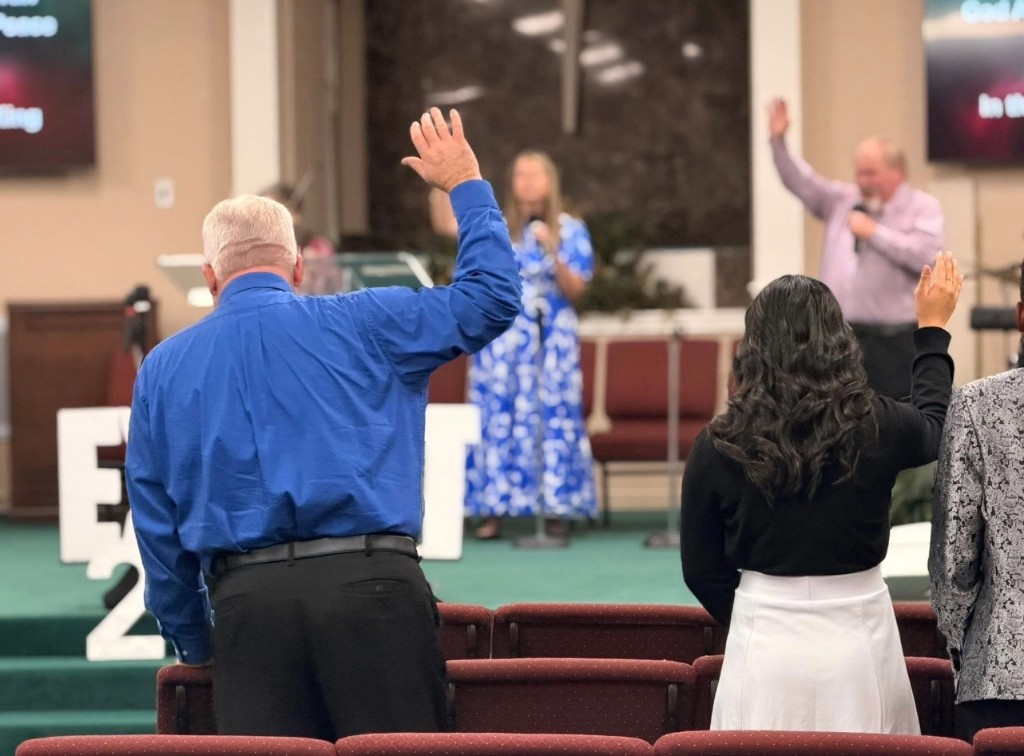 Congregation worshipping together at Pathway Church of God
